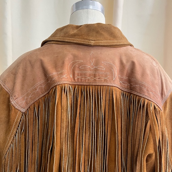 Vintage Moose Lake Lodge Suede Leather Jacket - Women's Small - Picture 4 of 8